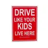 EONBON Slow Down Children at Play Reminder Signs Drive Like Your Kids Live Here Yard Sign