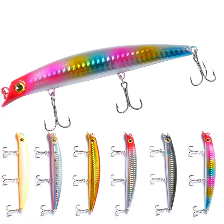 Peche Pesca Wholesale Hard Bait 12cm 15g Floating Minnow Eyelets