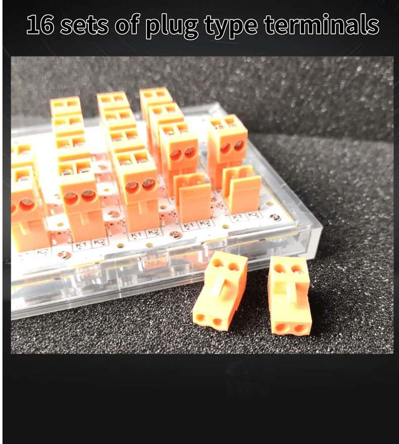 16 Buttons Self Reset Wall Switch Panel 86 Module Dry Contactor Keyboard With Led Brushed For