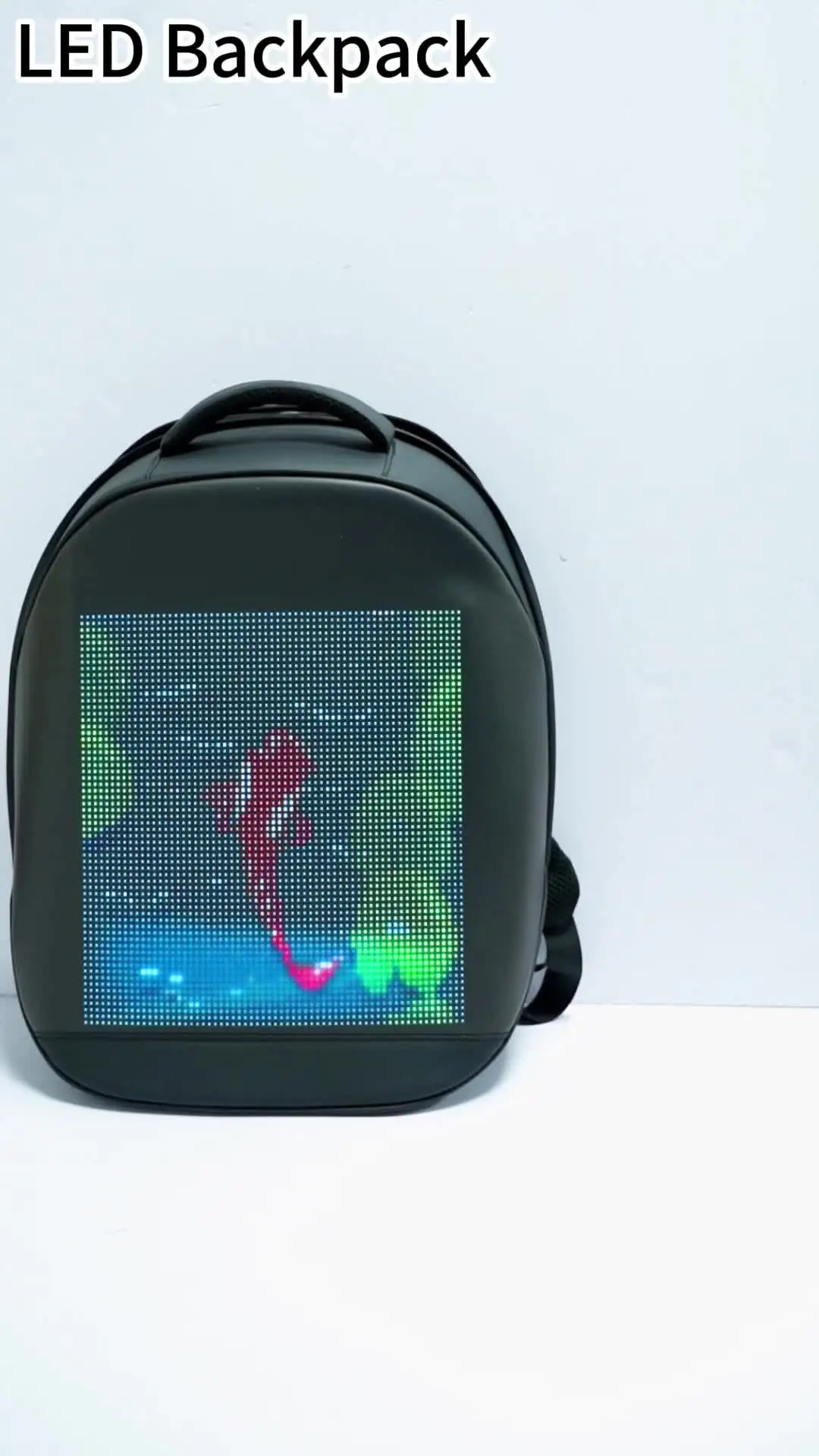 Smart LED Backpack Animated Display DIY Fashion Digital Bag