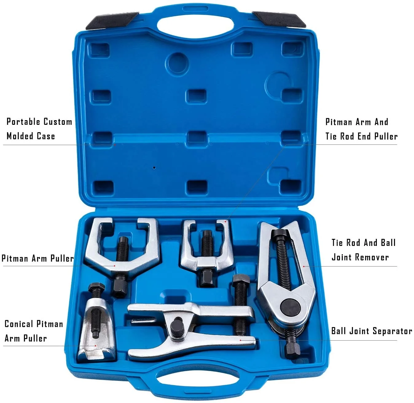 Automotive Tools 5pcs Ball Joint Separator Arm Puller Removal Kit Tie