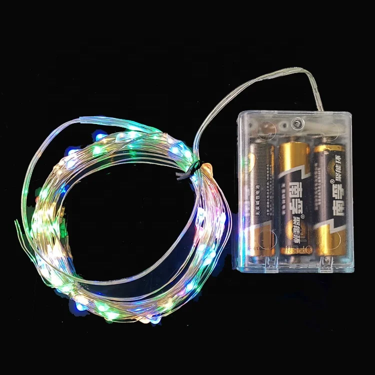 White/Warm White/Red/Green/Blue//Purple/RGB Color Battery Operated Fairy LED Christmas Decorative Party String Lights