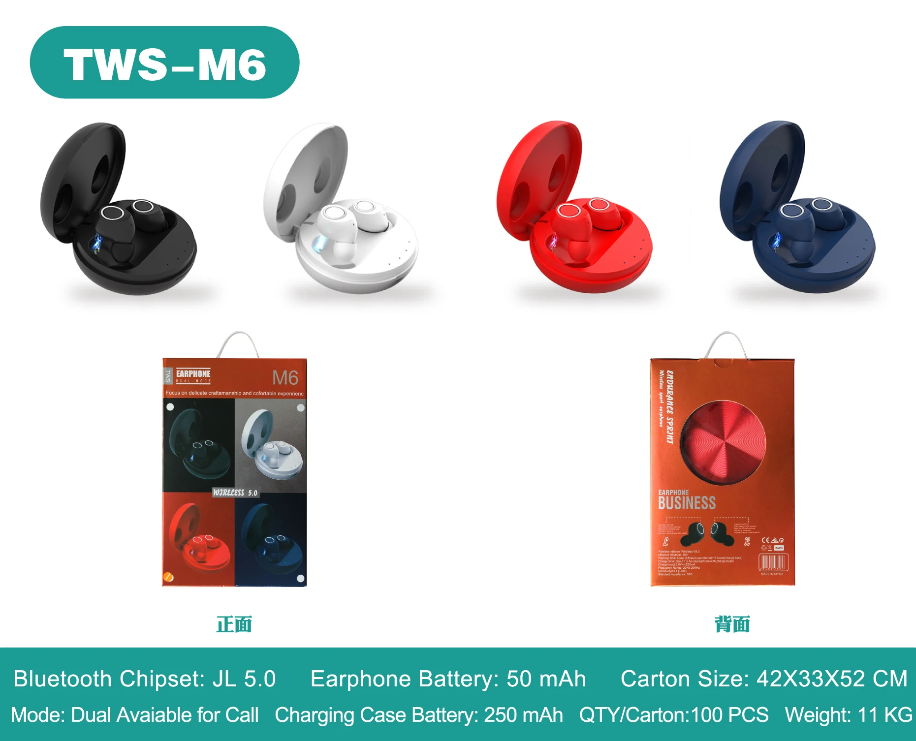 bt 5.0 wireless communication earphone in Alibaba