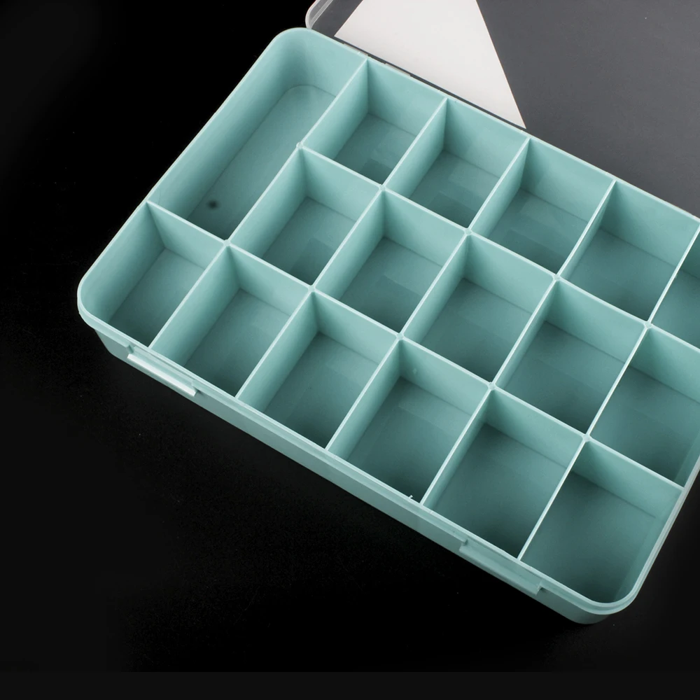 29503 Stackable Plastic Storage Box With 17 Compartment Storage For ...