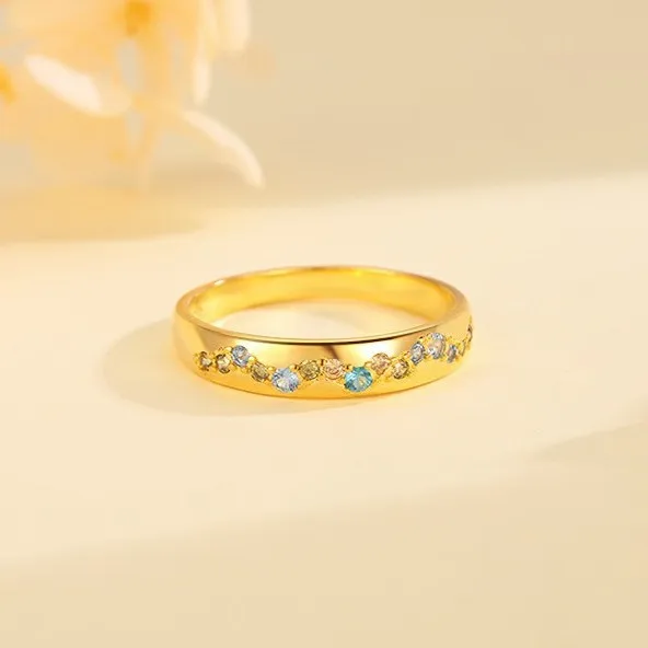 Hot Selling S925 Sterling Silver Ring Retro Lab Diamond Oval Cut with Stars Opal Trendy Style Rhodium Plated Wholesale