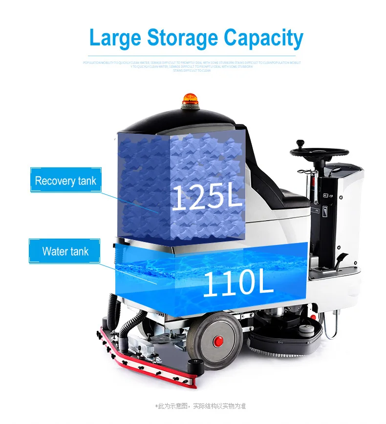 Kd760b Rideon Floor Scrubber Machine Easy And Durable In Use