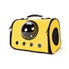 pet space bag cat slung shoulder bag transparent breathable dog travel bag