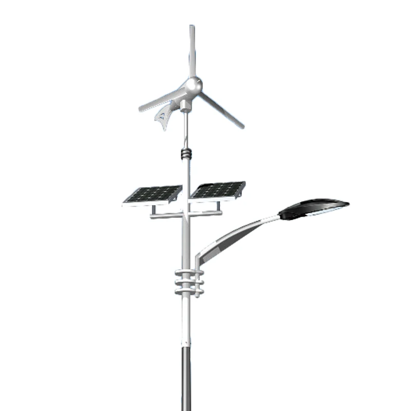 The factory sells 30w wind power hybrid solar street lights at low prices