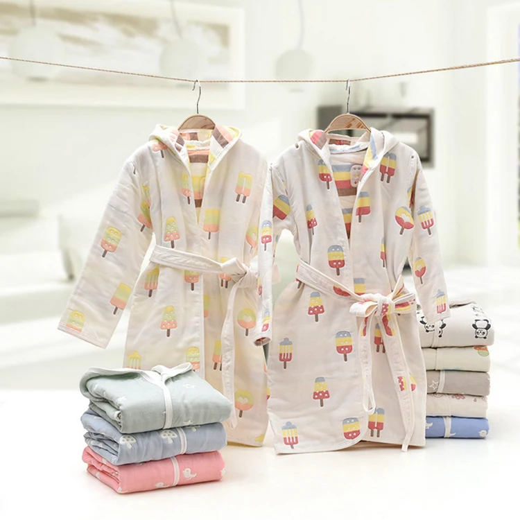 White Children Bathrobe Absorbent For Child Animal Pattern Buy