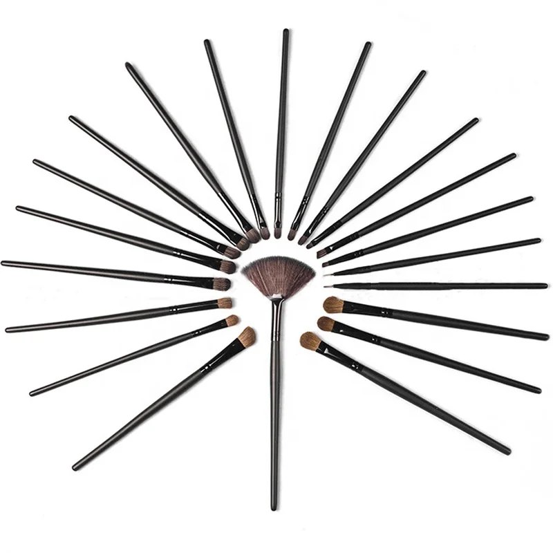 odm professional custom vegan private label brand 32 goat hair 32pcs 40 pcs 32 piece makeup brush set with brush with pouch