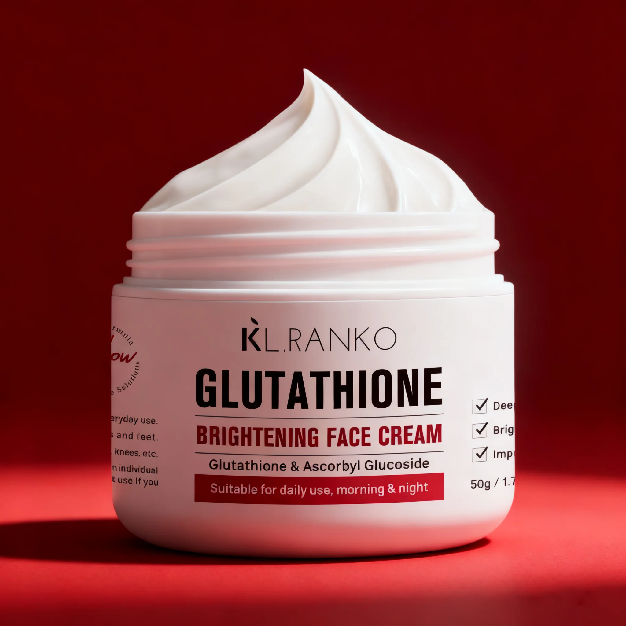 Wholesale Glutathione Brightening Whitening Face Cream Skin Tone Equalizer with Melanin Inhibitor for Radiant Skincare Products Wholesale Glutathione Brightening Whitening Face Cream Skin Tone Equalizer with Melanin Inhibitor for Radiant Skincare Products