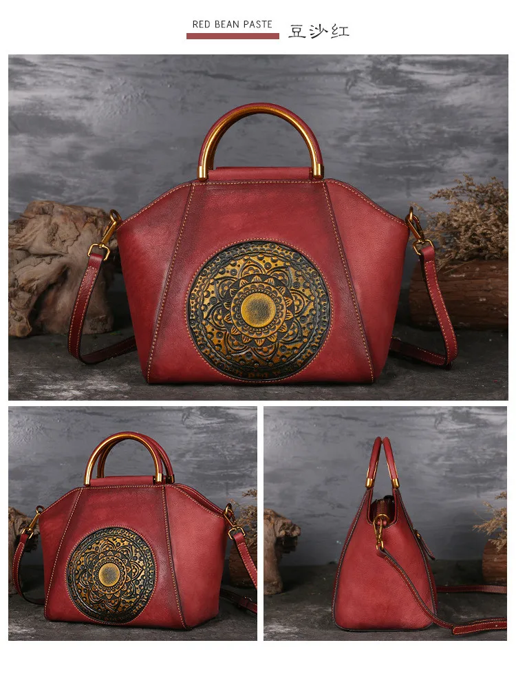 YQ03 free shipping Vintage Genuine Leather Women handbags Shoulder Bag Imperial Gorgeous Brand Luxury Shoulder Bags