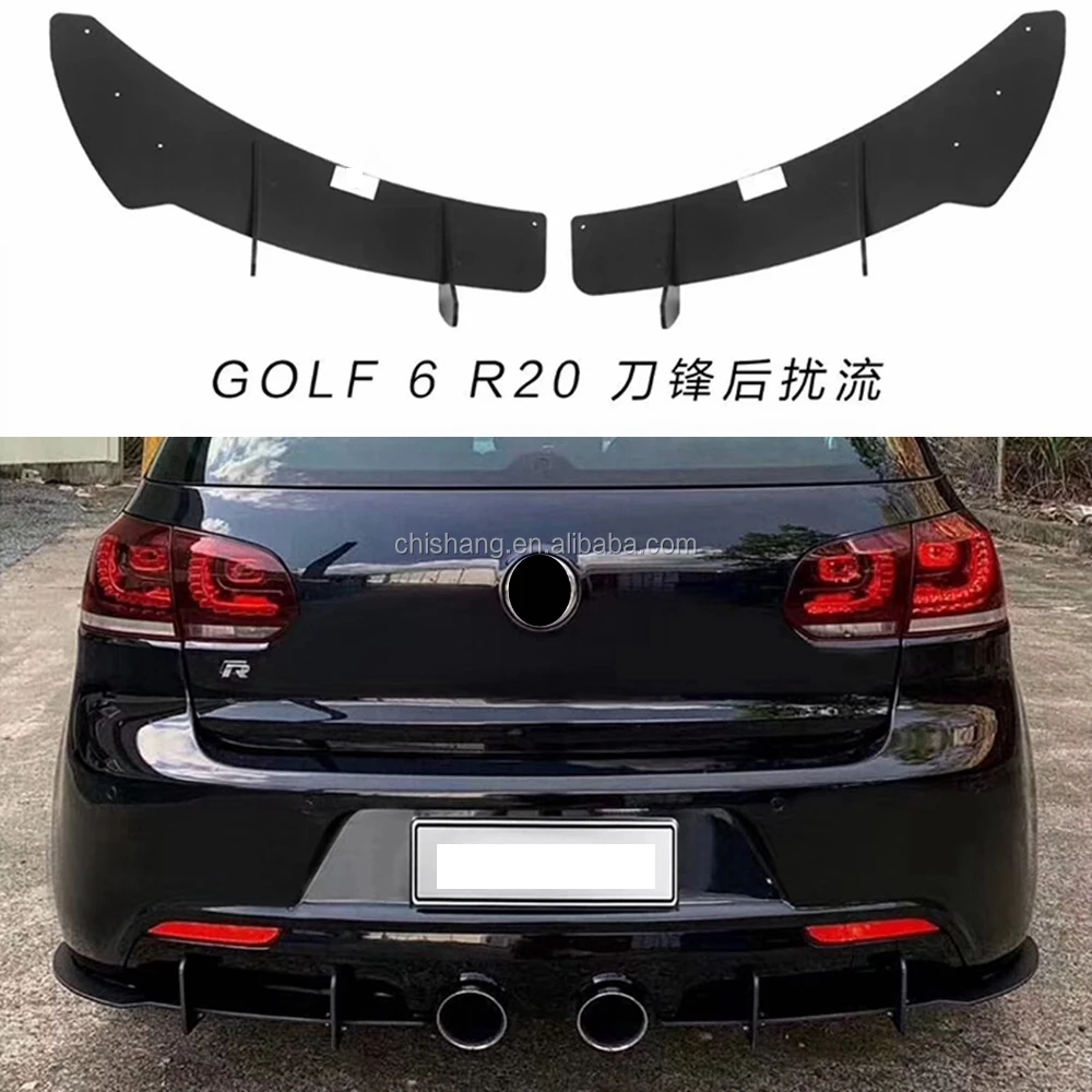 Til fods knap Scan For Vw Golf 6 Vii Mk6 Gti R20 Abs Black Rear Bumper Lip Trunk Spoiler Rear  Diffuser Protector 3pcs Car Styling - Buy Rear Diffuser,Rear Bumper Product  on Alibaba.com