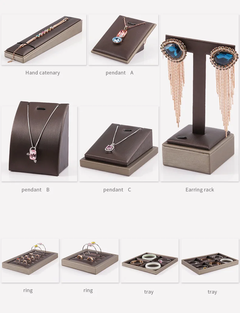 Digu Customized Leather Jewelry Display Props Wholesale Necklace