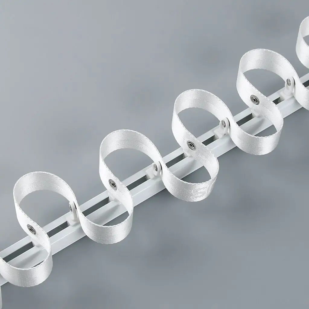 Office Building Wave Curved Electric Curtain Track Overlap Curtain