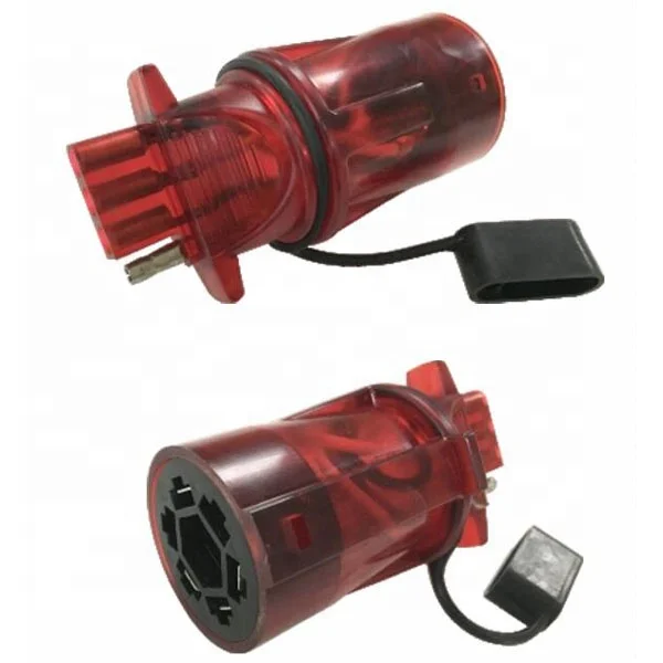 Adattatore per rimorchio 6-24V 4 poli in PVC piatto rimorchio spina presa connettore cablaggio adattatore per rimorchio per roulotte per rimorchio standard americano