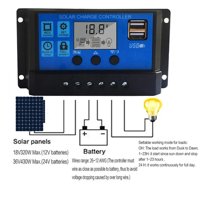 Solar charge controller схема