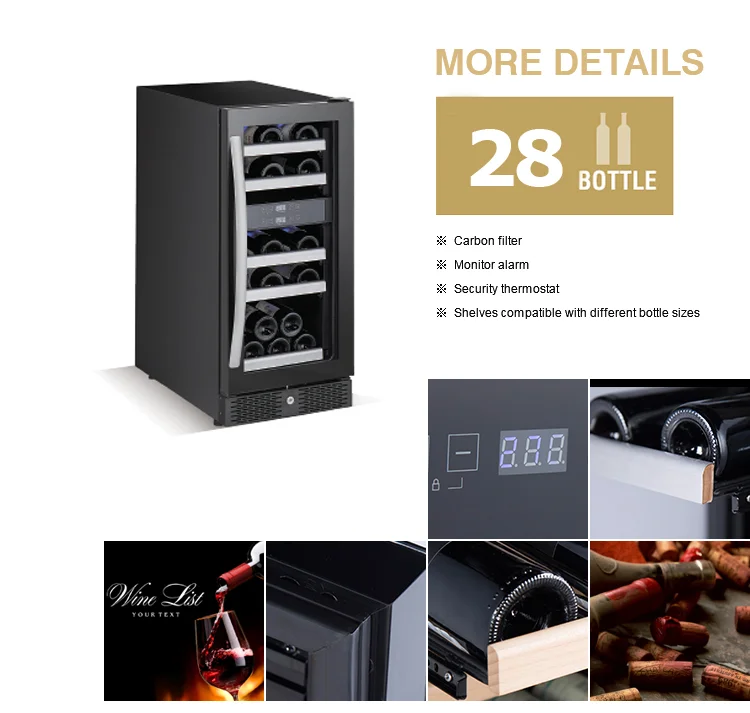 28 Bottle Dual Zone Electric Mini Wine Bottle Cooler Fridge Cellar Buy Mini Display
