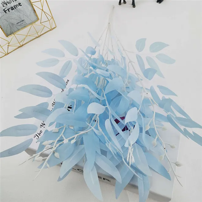 Green Fabric Leaves Factory Wholesale Artificial Willow Leaves