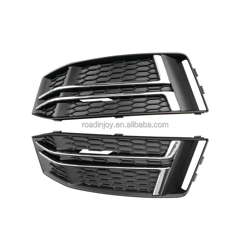 Black Foglamp Car Fog Lamp Frame Foglight Grill Grille Front Bumper Fog