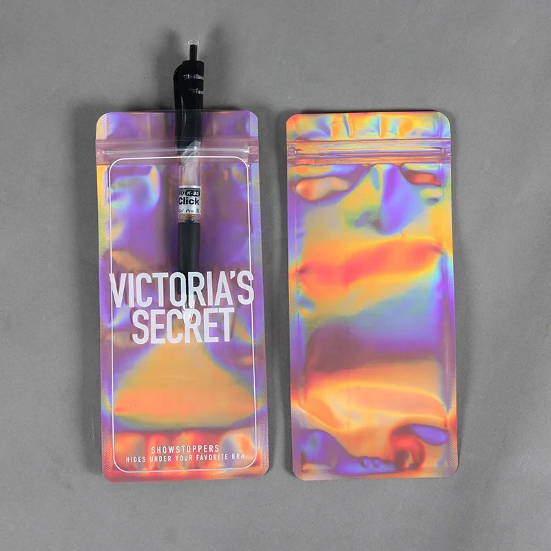 High Quality Lip Gloss Colorful Packaging Pouch With Zipper And Round