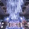 Bravo Thick Thread Ceiling Silver Spaghetti Hanging Decorative String Curtain for Wedding