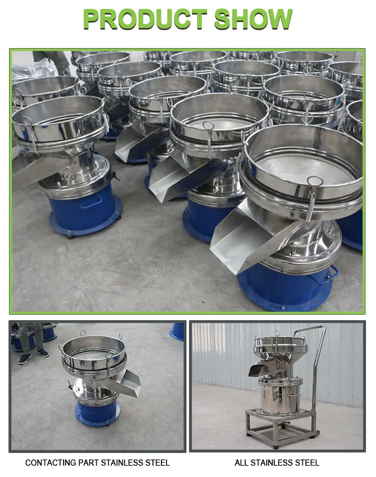 High Efficiency Fruit Juice Soy Milk Sieving Machine Liquid Vibratory Separator
