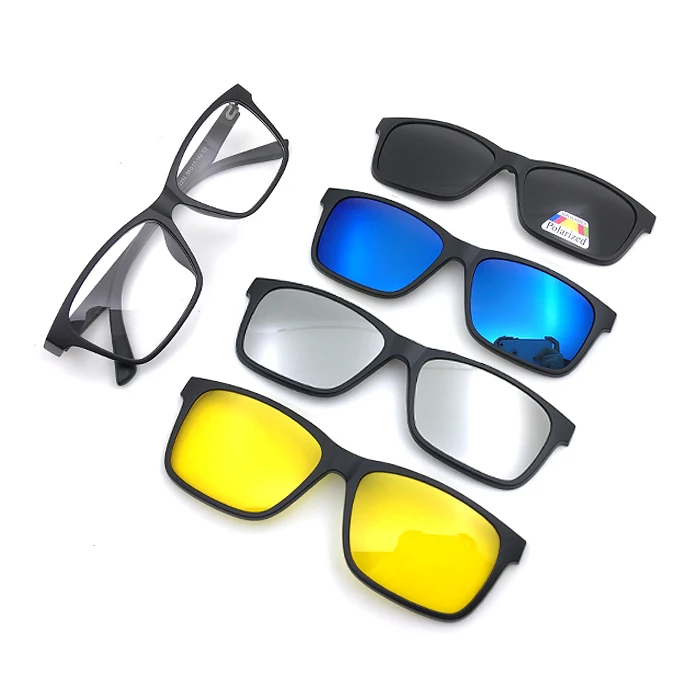 Clip On Sunglasses Optical Frame Eyewear Computer Anti Blue Light Glasses