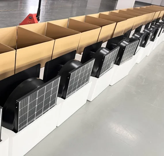 14 Inch Blade Pure Solar Direct Supply Version 50W Solar Ventilation ...