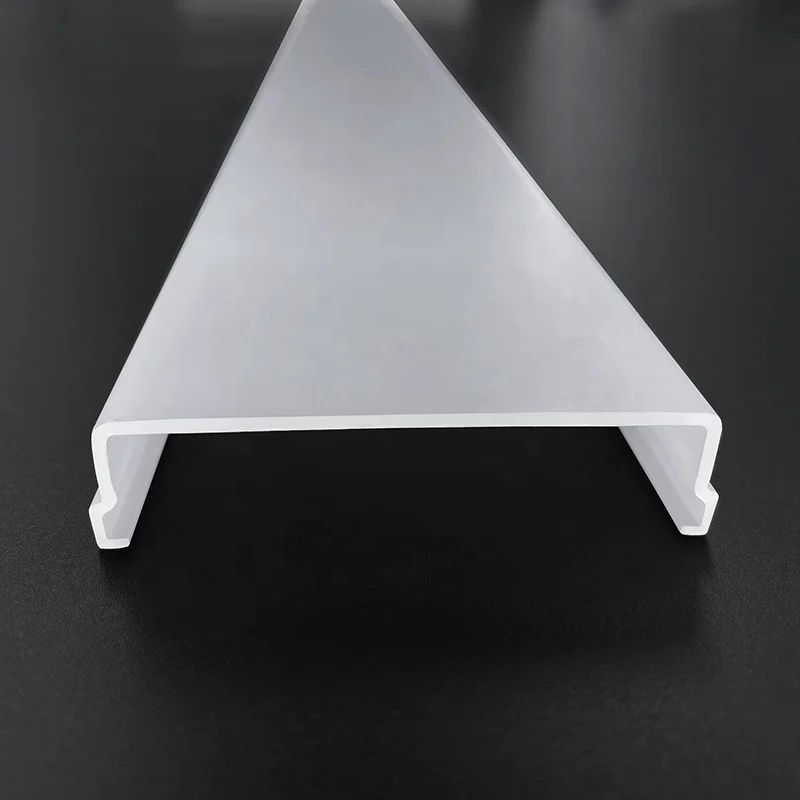High Transparent Pmma Acrylic Profiles Tube Light Parts Led Plastic Ceiling Lamp Cover//