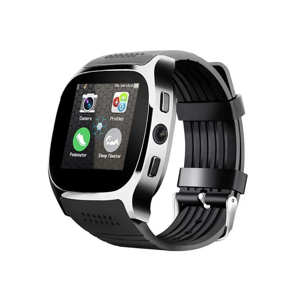 
T8 Bluetooth Smart Watch With Camera Facebook Whatsapp Support SIM TF Card Call Sports Smartwatch For Android Phone PK Q18 DZ09 