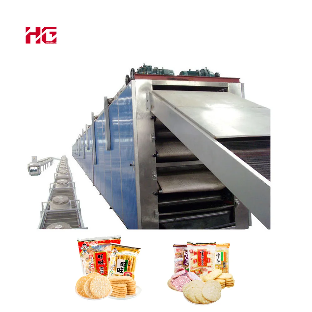 Hg-erc Full Automatic Rice Cracker Production Line / Japanese Crispy ...