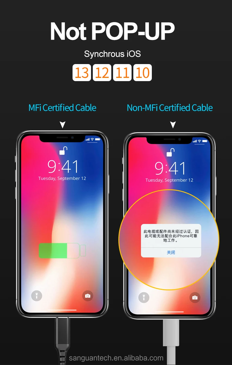 Mfi Certified Lightning Cable Pd 18W C94 Chip Usb Type C To Lightning Cable Fast Charging For Iphone 12 Ipod Ipad - ANKUX.COM