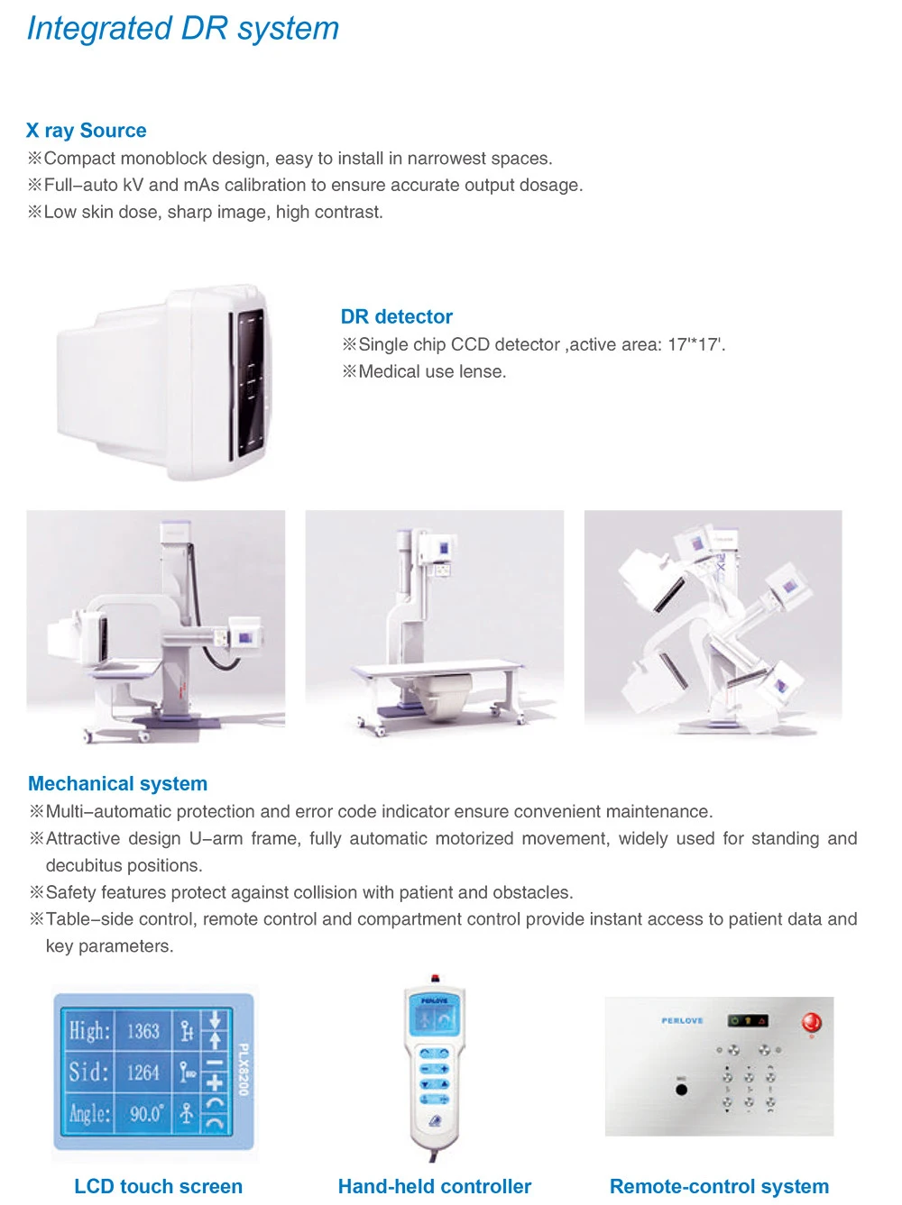 Dr Digital X-ray Machine System High Frequency Radiography Equipment