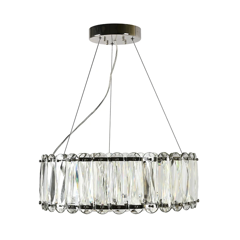 Luxury  European Modern living room bedroom  ring decoration led crystal chandelier