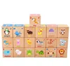 Pletom Beech ABC 26 English Letters Six-Sided Drawing Christmas Blocks Toys Square Educational Building Block Toy Architecture