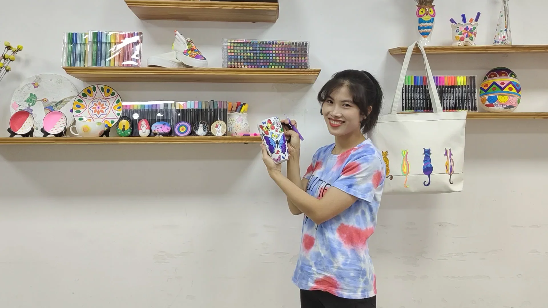 Promotional Glitter Acrylic Paint Marker Pen Water Based Metallic Paint