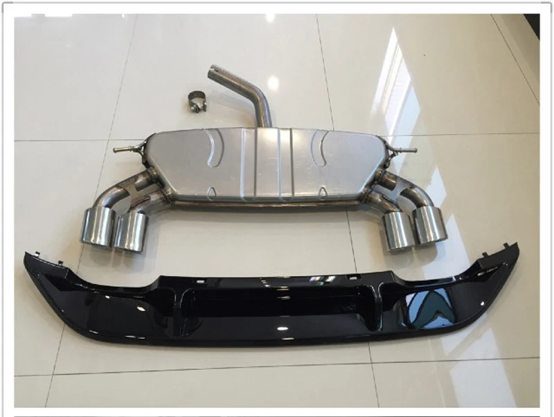 Muffler Exhaust Pipe With Diffuser For VW Golf 7 MK7 2012-2019 Refitted Upgrade To R Style GTI Auto Accessories