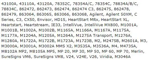 original 989803145061 M1668A ECG trunk cable