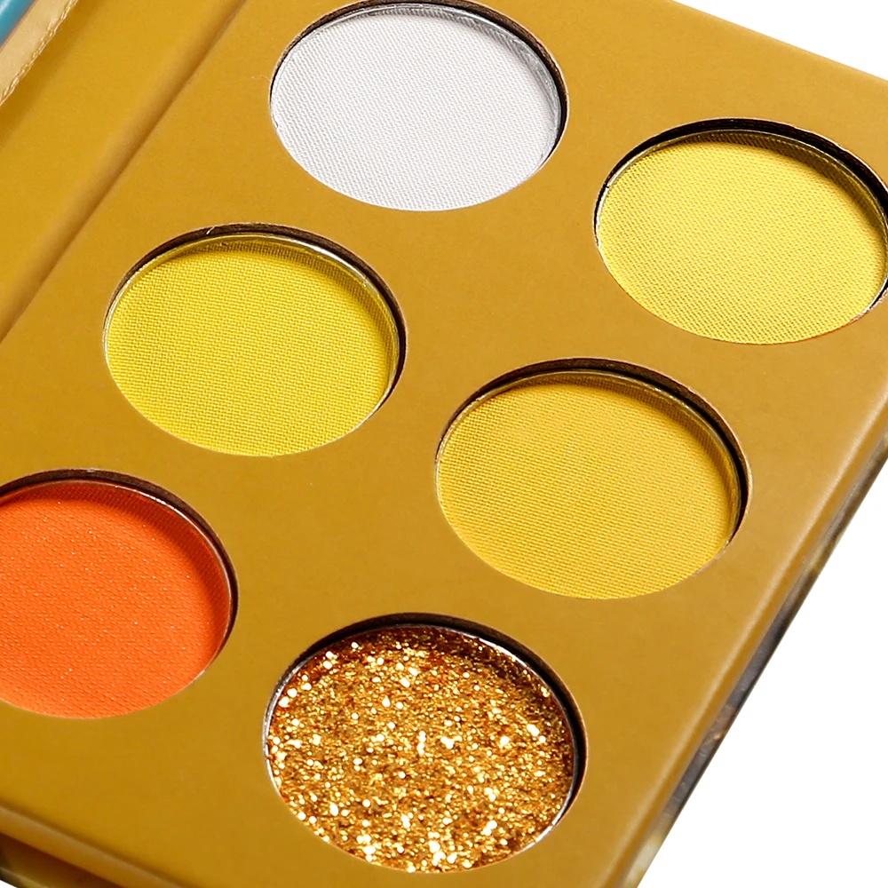 定制空纸纸板盒眼影包装使您自己的眼影24色