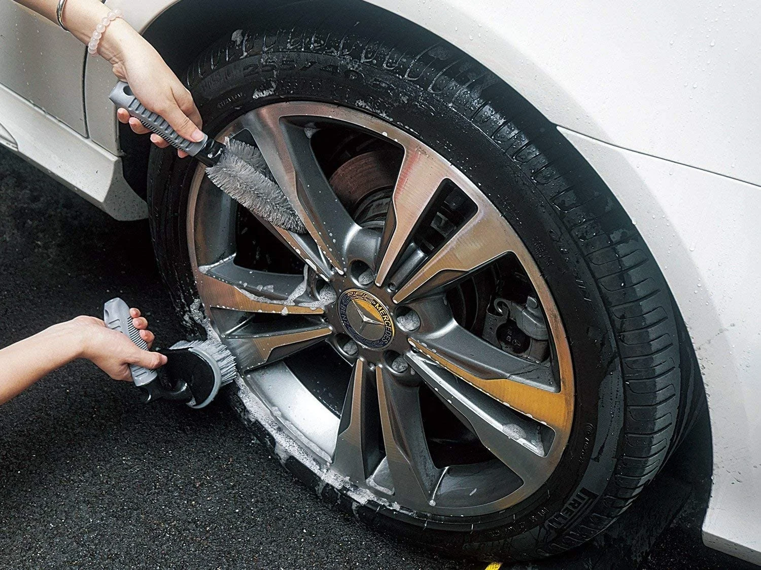 pp tpr清洗钢合金车轮刷用于汽车清洗车轮清洗 - buy 汽车轮毂刷,钢轮