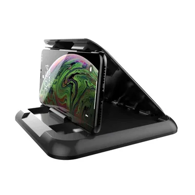 
Car Phone Holder, Dashboard Mobile Car Mount, Dash Mount Cell Phone Holder Anti-Slip Desk Phone Stand for Smartphone 