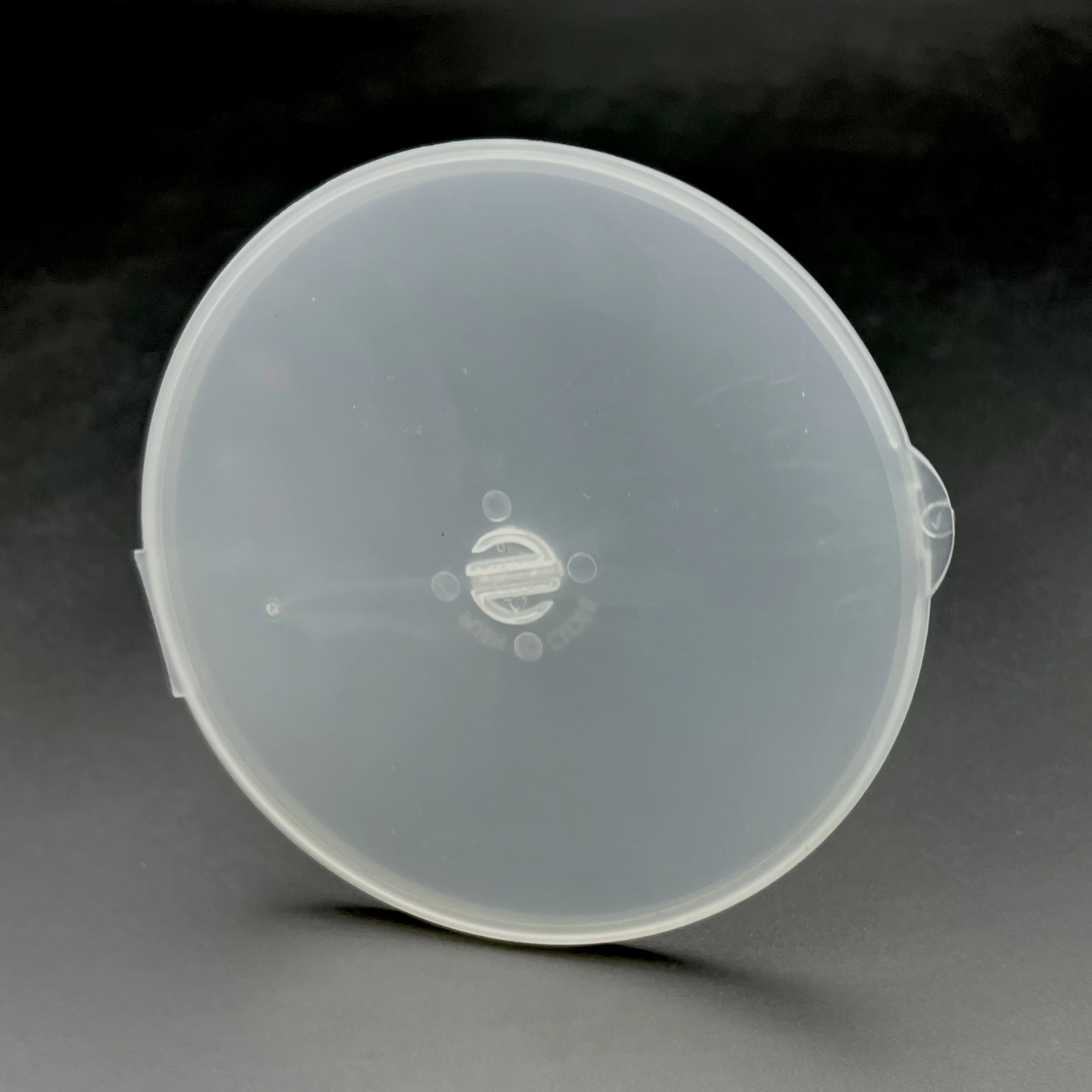 Semi Circular Shell Slim 4mm DVD disc Single disc burning transparent plasti CD semi ...