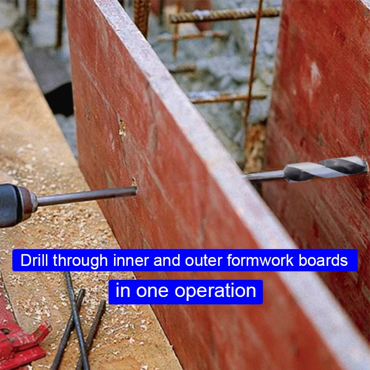Thread Connected Round Shank Wood Installation Formwork Drill Bit for Formwork and Interior Fitting Work