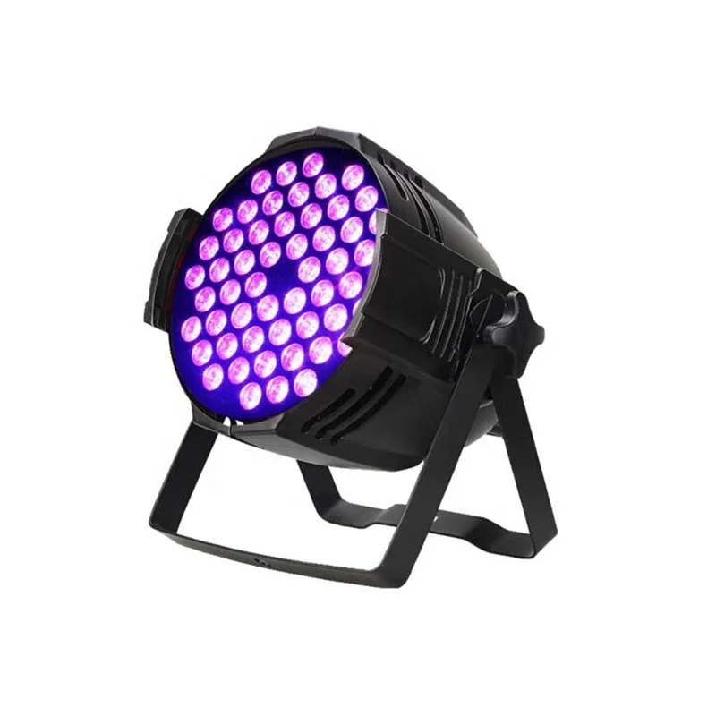 Guangzhou Factory price  Indoor dmx 512 54pcs 3w  UV par light  flat led purple par lighting  for dj stage event lights