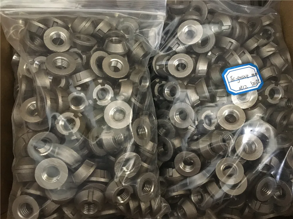M10 Antitheft Security Tri Groove Lock Nuts Buy Lock Nut,Tri Groove
