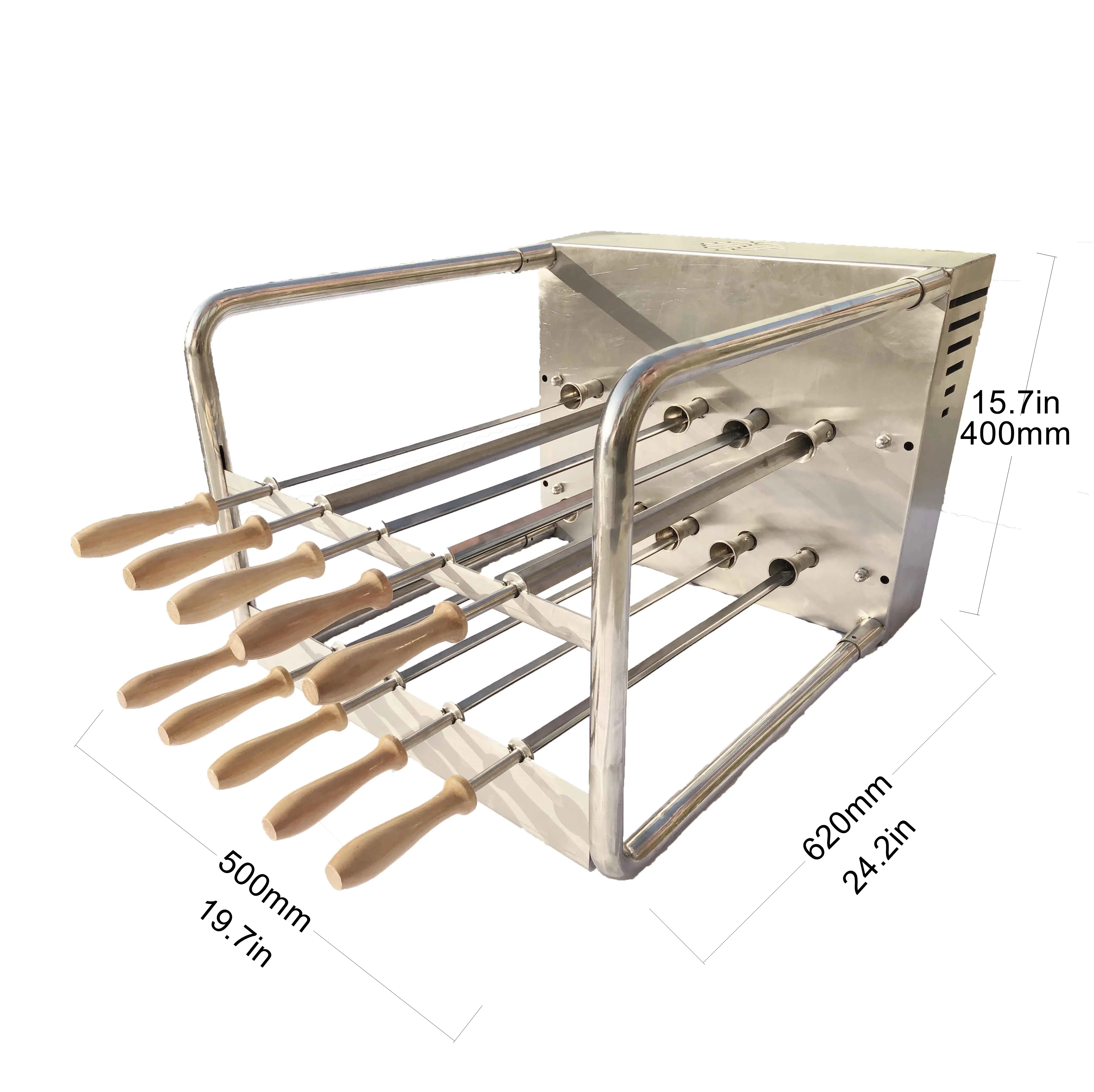 Scheer Style Charcoal Bbq Kebab Rotisserie Spit Grill Brazilian