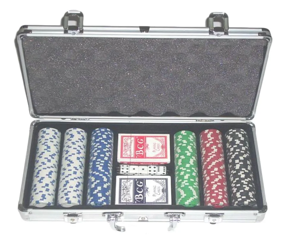 Custom 300 600 1000 Aluminum Poker Chip Set Rolling Case Display