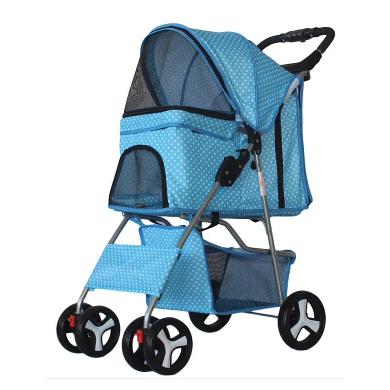 Pet Stroller Cat Travel Trolley Dog Teddy Out Dog Cart Portable