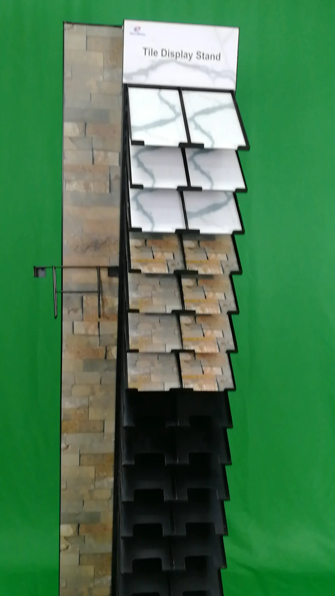 2021 New Style Ceramic Tile Display Stand Customized One Side Metal